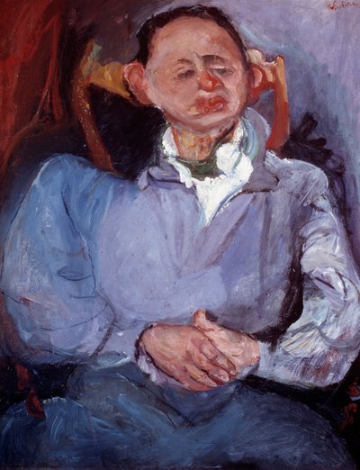 Portrett av billedhugger Oscar Miestchaninoff. Maleri av Chaim Soutine (1894-1944) av Chaim Soutine