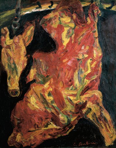 Side av biff og kalvehode av Chaim Soutine