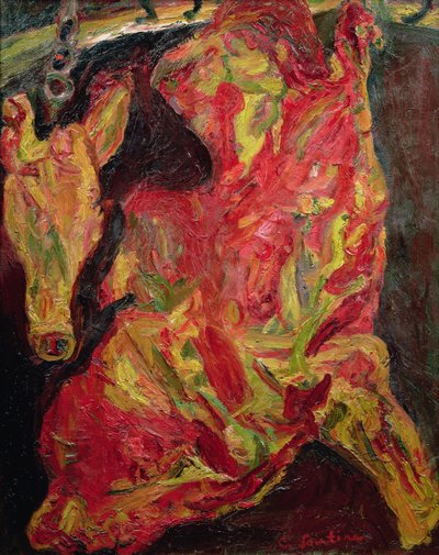 Side av biff og kalvehode, 1925 av Chaim Soutine