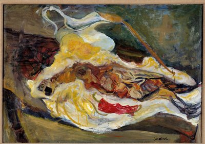 Stilleben med fasanmaleri av Chaim Soutine (1893-1943) 20. århundre. Dim. 0,64 x 0,92m Paris, Musee de l