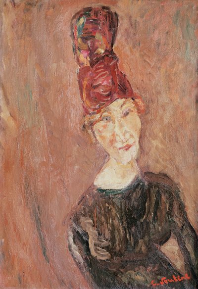 Kvinne med hatt, 1926 av Chaim Soutine