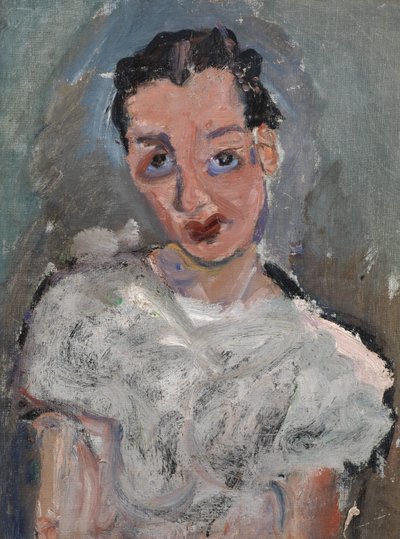 Ung kvinne i en hvit bluse av Chaim Soutine