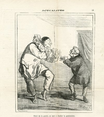 Illustrasjon av Cham (1819-1879) i Le Charivari av Amédée de Noé