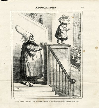 Illustrasjon av Cham (1819-1879) i Le Charivari av Amédée de Noé