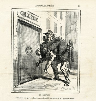 Illustrasjon av Cham (1819-1879) i Le Charivari av Amédée de Noé