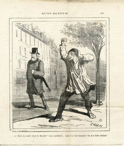 Illustrasjon av Cham (1819-1879) i Le Charivari av Amédée de Noé