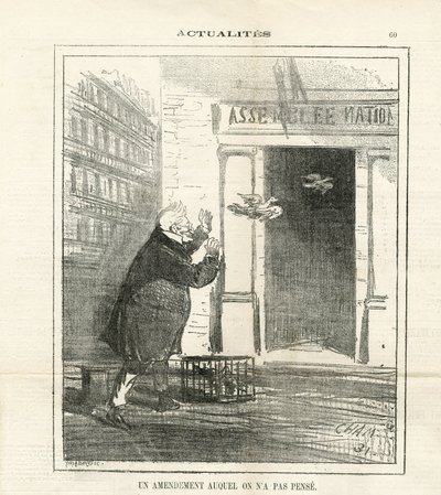 Illustrasjon av Cham (1819-1879) i Le Charivari av Amédée de Noé