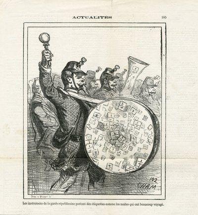 Illustrasjon av Cham (1819-1879) i Le Charivari av Amédée de Noé