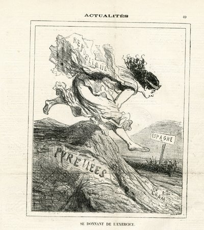 Illustrasjon av Cham (1819-1879) i Le Charivari av Amédée de Noé