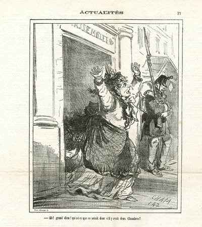 Illustrasjon av Cham (1819-1879) i The Charivari av Amédée de Noé