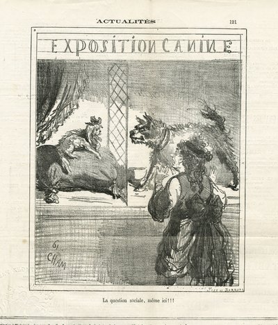Illustrasjon av Cham (1819-1879) i The Charivari av Amédée de Noé