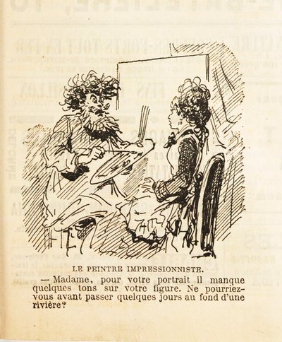 Frue, for ditt portrett mangler det noen toner i ansiktet ditt..., 1877. av Cham