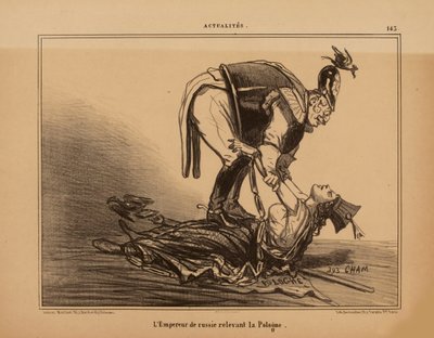Keiseren av Russland avløste Polen, 1855. av Cham