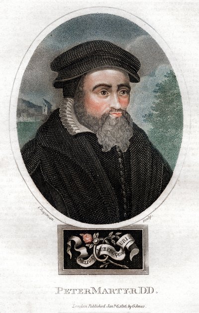 Pietro Martire Vermigli 1499-1562, italiensk teolog, 1816. av Chapman and Co