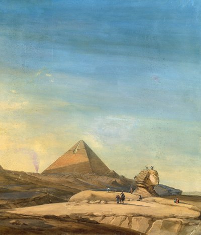 Måling av Sfinx, detalj av Pyramids of Menfis av Charles Louis Balzac