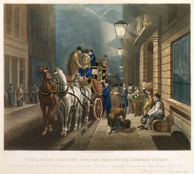 Royal Mails starting from the Post Office, Lombard Street av Charles Hunt