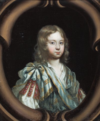 Portrett av den ærede Henry Thynne, sønn av 1. viscount Weymouth, da han var barn (olje på lerret) av Charles (after) Beale