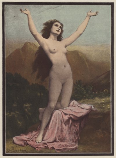 Desire (farge litho) av Charles (after) Landelle