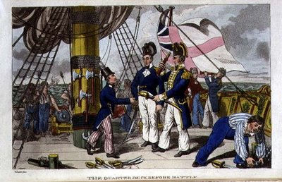 The Quarter Deck before Battle, plate fra 