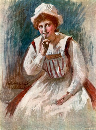 Twelfth Night: Maria, Miss Zeffie Tilbury (farge litho) av Charles A. Buchel