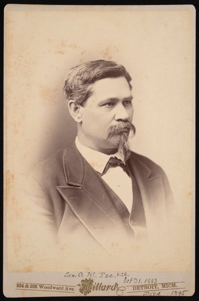 Portrett av Orlando Metcalfe Poe 1832-1895, 31. oktober 1883. av Charles A Millard
