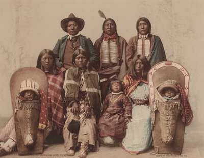 Ute-sjef Severo og familie av Charles A. Nast, Detroit Photographic Company