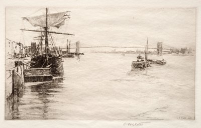Brooklyn Bridge, 1888. av Charles Adams Platt