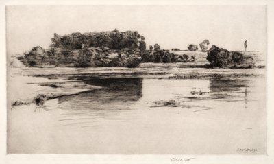 Charles River, 1890. av Charles Adams Platt