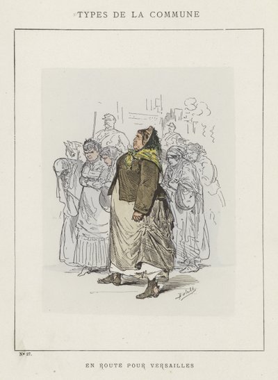 På veien til Versailles av Charles Albert d Arnoux Bertall