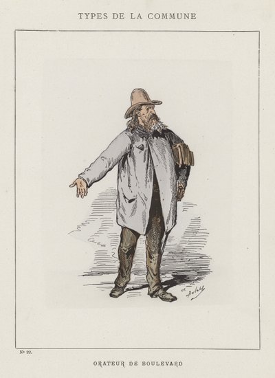 Boulevard høyttaler av Charles Albert d Arnoux Bertall