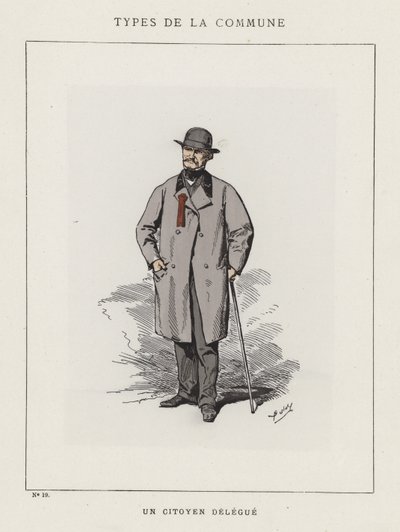 En borgerdelegat av Charles Albert d Arnoux Bertall