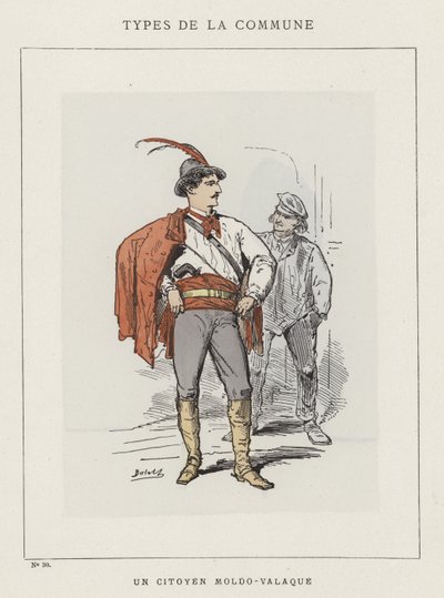 En Moldovisk-Walachian statsborger av Charles Albert d Arnoux Bertall