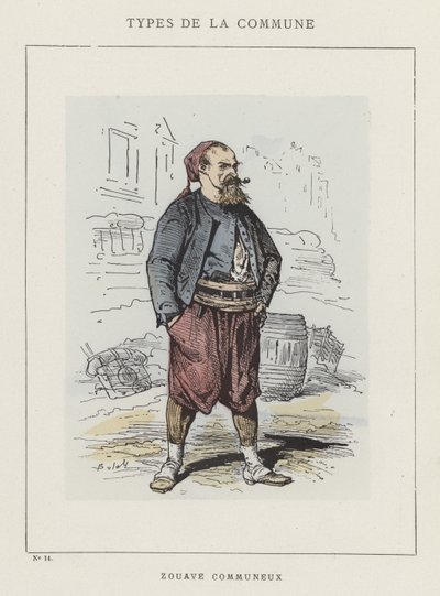 Zouave kommune av Charles Albert d Arnoux Bertall