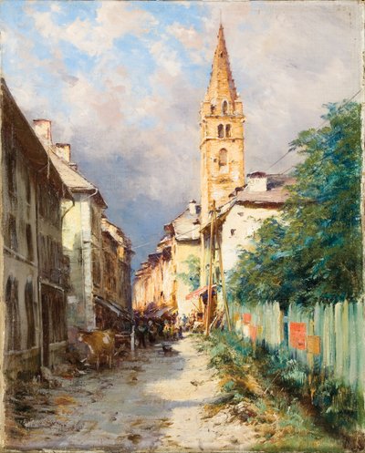 Gate i Barcelonnette av Charles Alexandre Bertier