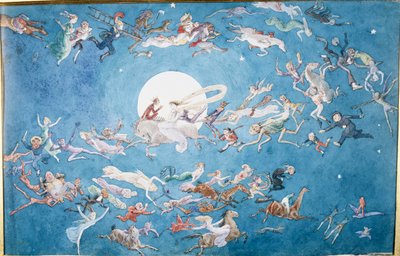 En dans rundt månen av Charles Altamont Doyle