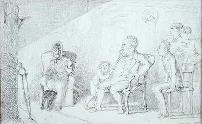 Ghost Story (penn og blekk på papir) av Charles Altamont Doyle