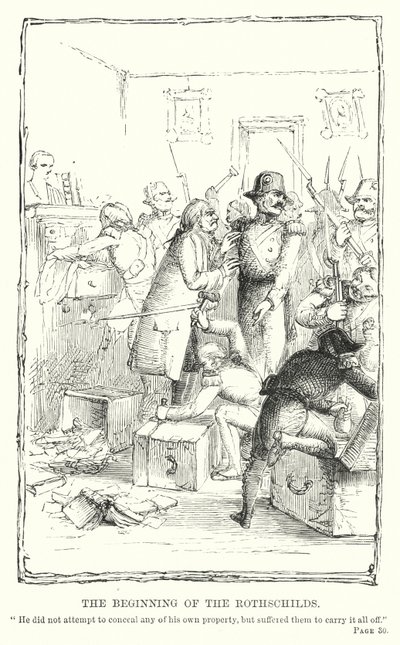 Begynnelsen på Rothschilds (gravering) av Charles Altamont Doyle