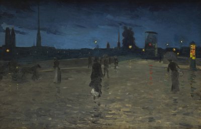 Steinbroen, Rouen, 1881. av Charles Angrand
