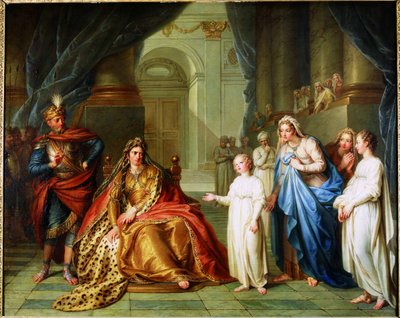 Atalja og Joasj, 1741. av Charles Antoine Coypel