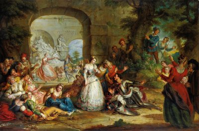 Roland og Angeliques ekteskap av Charles Antoine Coypel