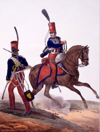 Uniformer av det 5. husarregimentet, fra 
