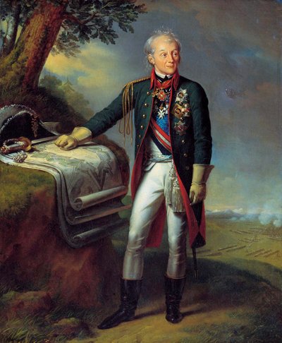 Feltmarskalk generalissimo prins Alexander Suvorov , russisk soldat, 1815. av Charles Auguste Guillaume Steuben