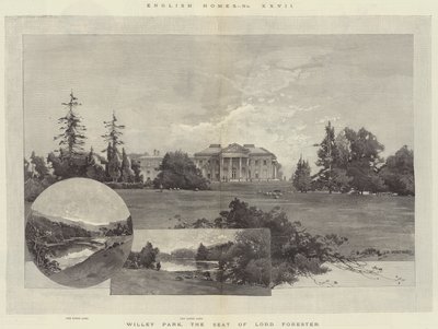 English Homes, Willey Park, setet til Lord Forester av Charles Auguste Loye