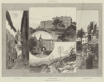 Hyeres, Frankrikes sørkyst av Charles Auguste Loye