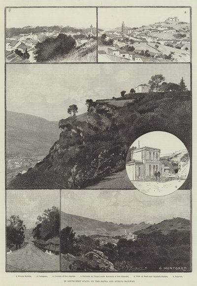 I Sørvest-Spania, på Zafra- og Huelva-jernbanen av Charles Auguste Loye