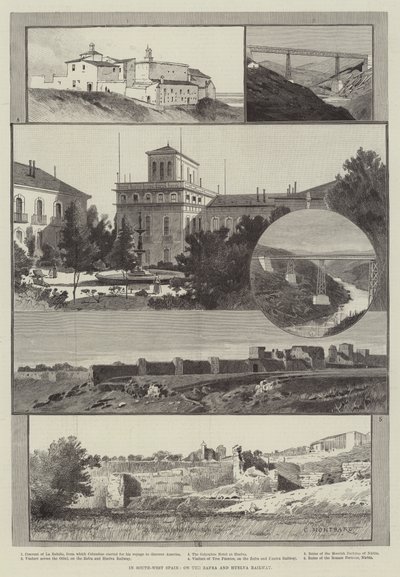 I Sørvest-Spania, på Zafra- og Huelva-jernbanen av Charles Auguste Loye