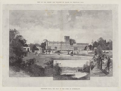 Besøk av prinsen og prinsessen av Wales til Trentham Hall av Charles Auguste Loye