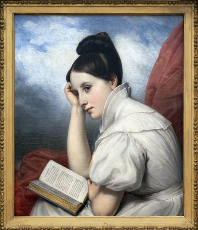 La Reader, oljemaleri på lerret av Charles von Steuben (1788-1856), fotografi, KIM Youngtae, Nantes, Nantes kunstmuseum. av Charles Auguste Steuben
