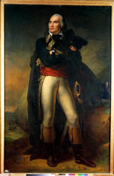 Portrett til fots av Charles Pichegru (1761-1804), sjefsjef for Armees of the North, Sambre and Meuse, Rhine and Mosel Maleri av Charles de Steuben (1788-1856) 1819 Søn. 2,1x1,3 m. Paris, Musee de l
