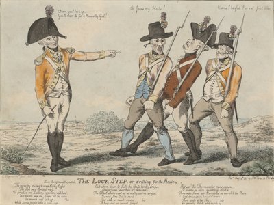 Låsetrinnet, eller boring for gjennomgangen, 1797 (farget etsning) av Charles Aylmer